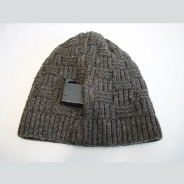 heated hat with a battery pocket