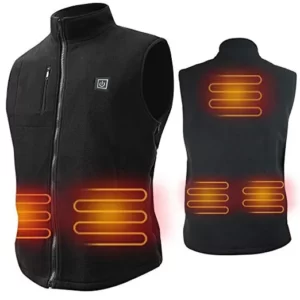 fleece vest with heating pads