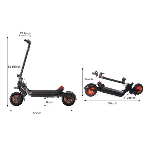 off-road electric scooter with a compact design