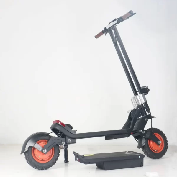 electric scooter with a powerful detachable battery