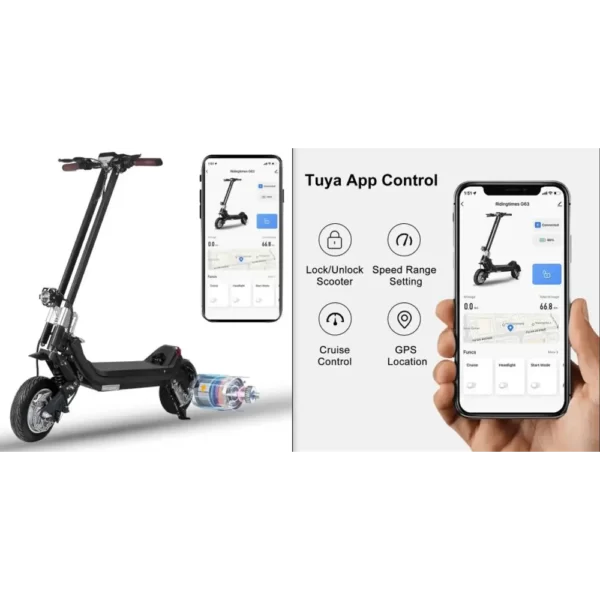 electric scooter controlled with Tuya APP
