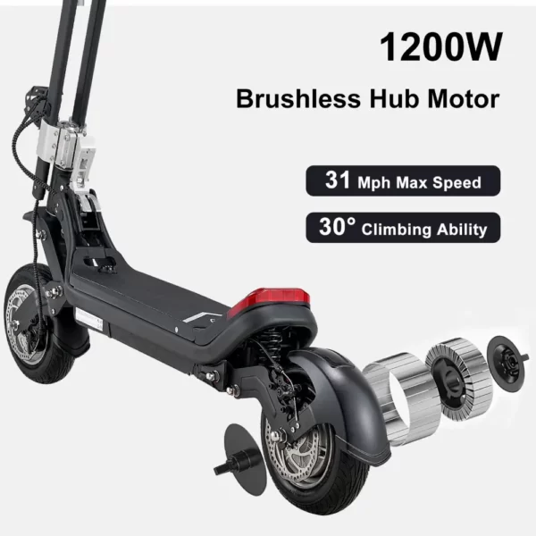 electric scooter with a high-performance motor