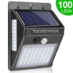 100 LED Light Outdoor Solar Lamp with Sensor