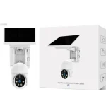 solar security camera with a rechargeable battery