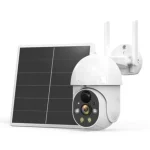 solar security camera with a rechargeable battery