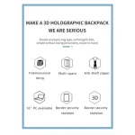 3D hologram fan sack that is easy to install