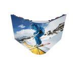 naked eye 3D curved LED screen with ski video