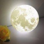 3D Moon Illusion Night Light Lamp with touch control - Image 5