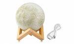 3D Moon Illusion Night Light Lamp with touch control - Image 6