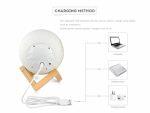 3D Moon Illusion Night Light Lamp with touch control - Image 7