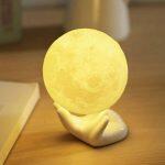 3D Moon Illusion Night Light Lamp with touch control - Image 4