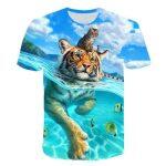 3D Printed T-Shirt - Casual Streetwear (Animals) - Image 11