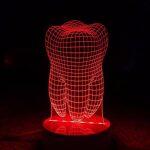 3D Optical Illusion LED Hologram Tooth Lamp - Image 6