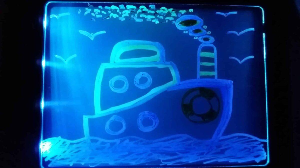 Magic Glow Draw Board with Neon Markers - Image 14