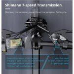 foldable electric bike with 7 gears