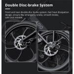 foldable electric bike with dual disc brake system