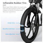 foldable electric bike with big rubber wheels