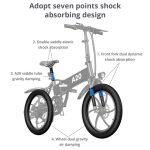 foldable electric bike with strong absorption technology