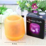 Colorful projection light candle with voice control