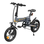 foldable electric bike in grey color