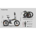 cheap foldable electric bike without throttle with ergonomic design