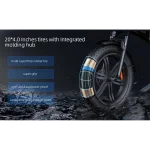 cheap foldable electric bike without throttle with wide tires