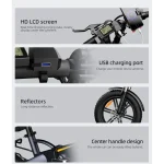 cheap foldable electric bike without throttle with digital screen