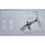 cheap foldable electric bike without throttle that is lightweighted