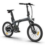 cheap foldable electric bike without throttle in grey color