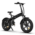 E-bike with highly-efficient front fork absorbers.