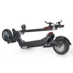 electric scooter with a double telescopic steering rack