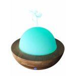 Bamboo and Glass Oil Diffuser, Aroma Mister and Ultrasonic Air Humidifier