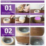 Bamboo and Glass Oil Diffuser, Aroma Mister and Ultrasonic Air Humidifier - Image 4