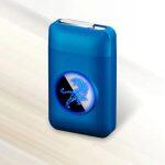 Touch Sensing USB Lighter with Cigarette case - blue tiger edition