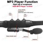 Bluetooth Wireless Mobile Phone & Mp3 Smart Sunglasses - Image 9