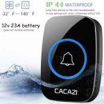 CACAZI Wireless Smart Doorbell - 300 Meters Receiving Distance