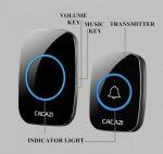 CACAZI Wireless Smart Doorbell - 300 Meters Receiving Distance - Image 4