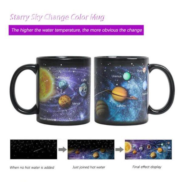 Ceramic Color Changing Solar System Mug