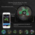 Digoo DG-TF111 Electrical Clock Fan with Colorful Display - Image 3