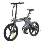 E-bike with sci-fi frame design.