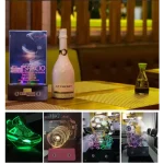 menu holder with a soft LED glow