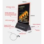 menu holder with compact size and logo customization