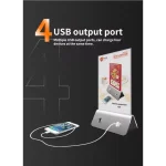 menu holder with four USB ports