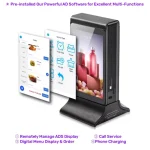 digital menu with pre-installed software