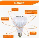 Meel 12W Dimmable Smart RGB Music Bulb with 24 Keys Remote Controller - Image 3