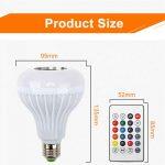 Meel 12W Dimmable Smart RGB Music Bulb with 24 Keys Remote Controller - Image 8
