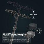 foldable electric scooter with adjustable height of seat