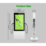 easy to install ev charging station with interactive screen