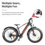 Eleglide Tankroll Electric Mountain Bike with 26 inches Wide Tires - Image 3