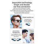 F9 wireless earphones with crystal sound and single or double ear connection